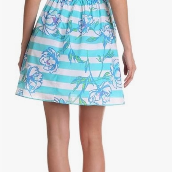 Lilly Pulitzer Dress “Shorely Blue Tossing The Line” SZ 0 - Picture 2 of 11